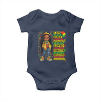 I Am Black Child Baby Onesie Locd Girl African American Pride Black History Month