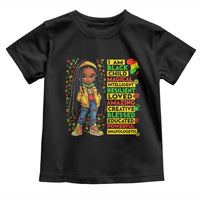 I Am Black Child Toddler T Shirt Locd Girl African American Pride Black History Month