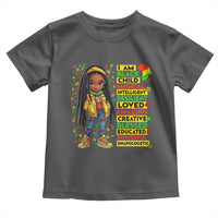 I Am Black Child Toddler T Shirt Locd Girl African American Pride Black History Month
