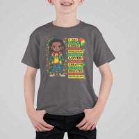 I Am Black Child T Shirt For Kid Locd Boy African American Pride Black History Month
