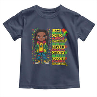 I Am Black Child Toddler T Shirt Locd Boy African American Pride Black History Month