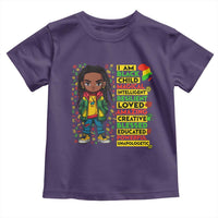 I Am Black Child Toddler T Shirt Locd Boy African American Pride Black History Month