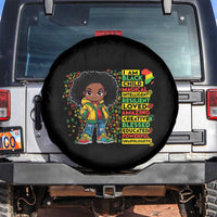 I Am Black Child Spare Tire Cover Afro Girl African American Pride Black History Month