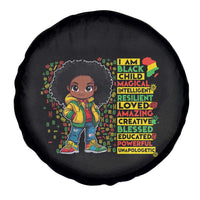 I Am Black Child Spare Tire Cover Afro Girl African American Pride Black History Month