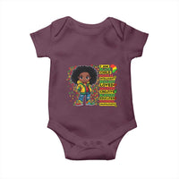 I Am Black Child Baby Onesie Afro Girl African American Pride Black History Month