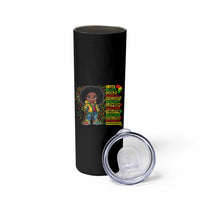 I Am Black Child Skinny Tumbler Afro Girl African American Pride Black History Month
