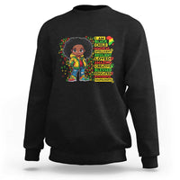 I Am Black Child Sweatshirt Afro Girl African American Pride Black History Month