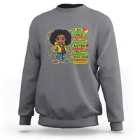 I Am Black Child Sweatshirt Afro Girl African American Pride Black History Month