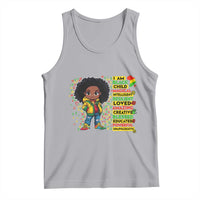 I Am Black Child Tank Top Afro African American Pride Black History Month
