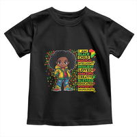 I Am Black Child Toddler T Shirt Afro Girl African American Pride Black History Month