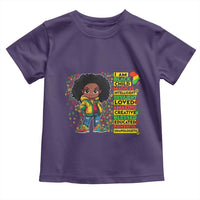 I Am Black Child Toddler T Shirt Afro Girl African American Pride Black History Month