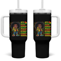 I Am Black Child Tumbler With Handle Afro Girl African American Pride Black History Month