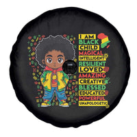 I Am Black Child Spare Tire Cover Afro Boy African American Pride Black History Month