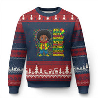 I Am Black Child Ugly Christmas Sweater Afro Boy African American Pride Black History Month - Wonder Print Shop