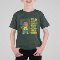 I Am Black Child T Shirt For Kid Afro Boy African American Pride Black History Month