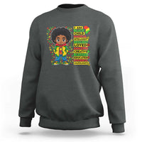 I Am Black Child Sweatshirt Afro Boy African American Pride Black History Month