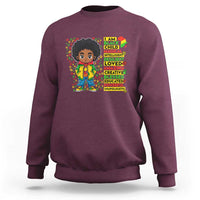 I Am Black Child Sweatshirt Afro Boy African American Pride Black History Month