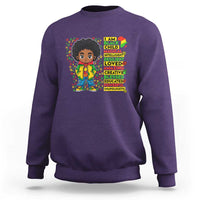I Am Black Child Sweatshirt Afro Boy African American Pride Black History Month