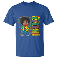 I Am Black Child T Shirt Afro Boy African American Pride Black History Month