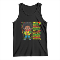 I Am Black Child Tank Top Afro Boy African American Pride Black History Month