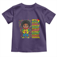 I Am Black Child Toddler T Shirt Afro Boy African American Pride Black History Month