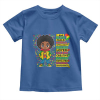 I Am Black Child Toddler T Shirt Afro Boy African American Pride Black History Month