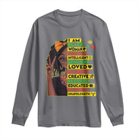 I Am Black Woman Long Sleeve Shirt Locd African American Pride Black History Month