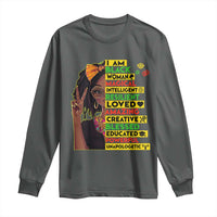 I Am Black Woman Long Sleeve Shirt Locd African American Pride Black History Month
