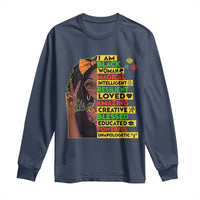 I Am Black Woman Long Sleeve Shirt Locd African American Pride Black History Month