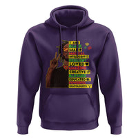 I Am Black Man Hoodie Cool Locd African American Pride Black History Month