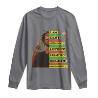I Am Black Man Long Sleeve Shirt Cool Locd African American Pride Black History Month