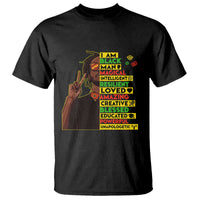 I Am Black Man T Shirt Cool Locd African American Pride Black History Month
