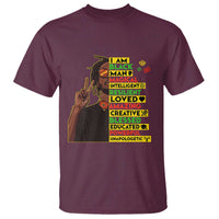 I Am Black Man T Shirt Cool Locd African American Pride Black History Month