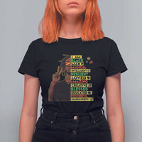 I Am Black Man T Shirt For Women Cool Locd African American Pride Black History Month