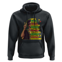 I Am Black Woman Hoodie Afro African American Pride Black History Month