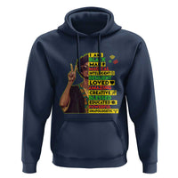 I Am Black Woman Hoodie Afro African American Pride Black History Month