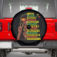 I Am Black Man Spare Tire Cover Afro African American Pride Black History Month
