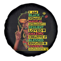 I Am Black Man Spare Tire Cover Afro African American Pride Black History Month