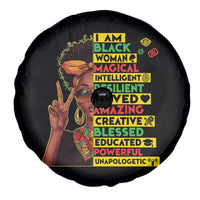 I Am Black Man Spare Tire Cover Afro African American Pride Black History Month