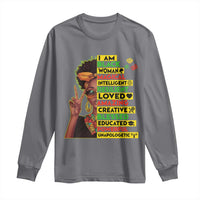 I Am Black Man Long Sleeve Shirt Afro African American Pride Black History Month