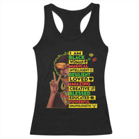 I Am Black Man Racerback Tank Top Afro African American Pride Black History Month