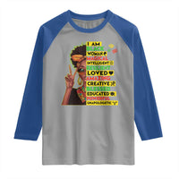 I Am Black Man Raglan Shirt Afro African American Pride Black History Month