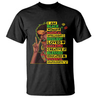 I Am Black Man T Shirt Afro African American Pride Black History Month