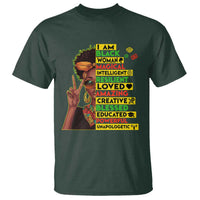 I Am Black Man T Shirt Afro African American Pride Black History Month