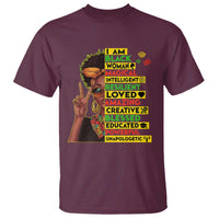 I Am Black Man T Shirt Afro African American Pride Black History Month