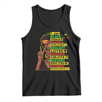 I Am Black Man Tank Top Afro African American Pride Black History Month