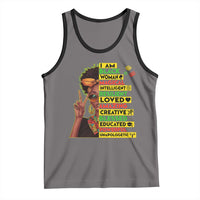 I Am Black Man Tank Top Afro African American Pride Black History Month