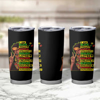 I Am Black Man Tumbler Cup Afro African American Pride Black History Month