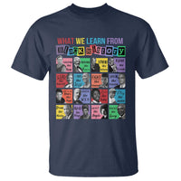 What We Learn From Black History T Shirt Black Civil Rights Leaders