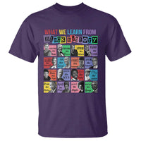 What We Learn From Black History T Shirt Black Civil Rights Leaders